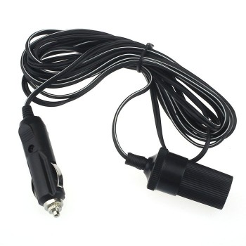 kongyide plastic and metal 80W 12V 24V 10A Car Accessory Cigarette Lighter Socket Extension Cord Cable 1-5m Drop Ship 18 Octo 12