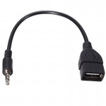 1pc 3.5mm Male Audio AUX Plug Jack To USB 2.0 AUX Cables Female Converter Adapter Cable For Most Cars
