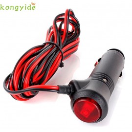 New Arrival Cigarette Lighter 12V 24V Male Lighter Socket Plug Connector On Off Switch 1.5m M26 nov23
