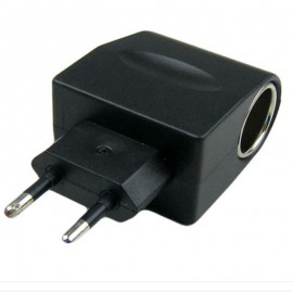 EU Plug 100-240V AC to DC Car Cigarette Lighter Socket Plug Power Adapter Converter Car Charger Adapters Electronics Accessories