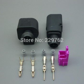 shhworldsea 1pcs 2Pin 1.5mm 1J0973802/1J0973702 Auto Temp sensor plug,deflation valve plug waterproof Electrical Wire connector
