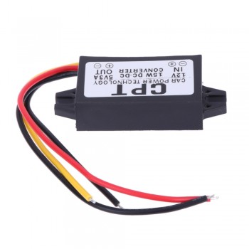 VODOOL DC 12V To DC 5V 3A 15W Auto Car Power Converter Regulator Adapter For Car DVR GPS Navigation Audio Vehicle Electronics