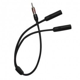 2 Female To 1 Male Plug Fashion Car Audio Cable Car Radio Stereo Antenna Splitter Y Adapter
