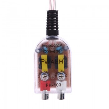 12V Universal RCA Line Car Stero Radio Converters Speaker High To Low Vehicle Amplifier Audio Impedance Converter Car Styling
