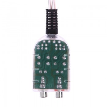 12V Universal RCA Line Car Stero Radio Converters Speaker High To Low Vehicle Amplifier Audio Impedance Converter Car Styling