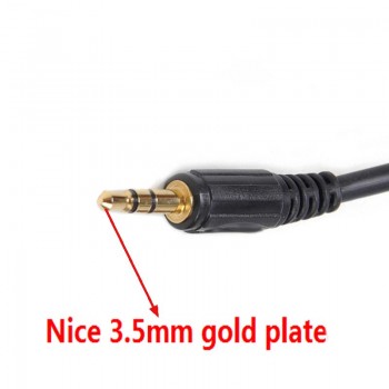 Biurlink Car 3.5MM Jack to ISO 6Pin Connector Aux Cable for Alfa Romeo Fiat Grande Punto