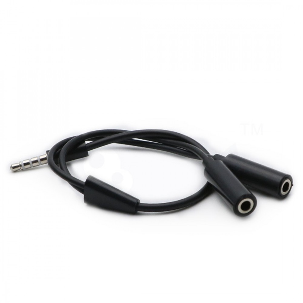 Dewtreetali 3.5 mm Jack Aux Audio Cable 1 Male to 2 Female Headphone Splitter Y Extension Cable for Car Phone Tablet Audio Cable