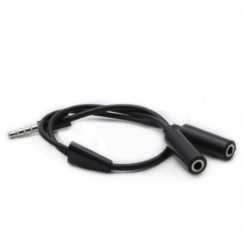 Dewtreetali 3.5 mm Jack Aux Audio Cable 1 Male to 2 Female Headphone Splitter Y Extension Cable for Car Phone Tablet Audio Cable