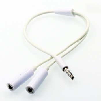 Dewtreetali 3.5 mm Jack Aux Audio Cable 1 Male to 2 Female Headphone Splitter Y Extension Cable for Car Phone Tablet Audio Cable