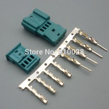 shhworldsea 5/30 /100 sets 4Pin Tachograph plug/sensor plug /GT door light atmosphere connector,968813-9 C amp; 0-1452576-8 for BMW