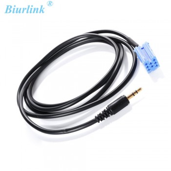 AUX Input Lead 3.5mm Jack Car Radio MP3 Auxiliary Adapter For Volkswagen MINI ISO 8Pin Socket