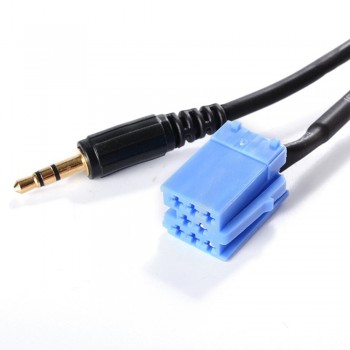AUX Input Lead 3.5mm Jack Car Radio MP3 Auxiliary Adapter For Volkswagen MINI ISO 8Pin Socket