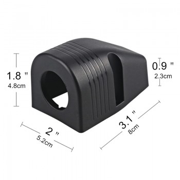 1/2/3/ Hole Motorcycle Car Cigarette Lighter Socket Cover Base For Truck Auto Boat Cigarette Lighter Power Adapter Tent Black