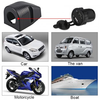 1/2/3/ Hole Motorcycle Car Cigarette Lighter Socket Cover Base For Truck Auto Boat Cigarette Lighter Power Adapter Tent Black