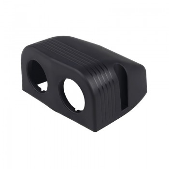 1/2/3/ Hole Motorcycle Car Cigarette Lighter Socket Cover Base For Truck Auto Boat Cigarette Lighter Power Adapter Tent Black