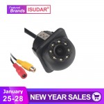 Isudar Rear Camera 8 LED HD  With Night Vision 170 Degree Waterproof Reverse Camera Color Image
