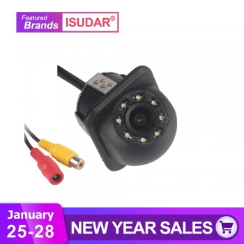 Isudar Rear Camera 8 LED HD  With Night Vision 170 Degree Waterproof Reverse Camera Color Image