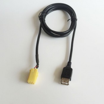 MINI ISO 6 Pin USB Cable Adapter for Fiat Grande Punto