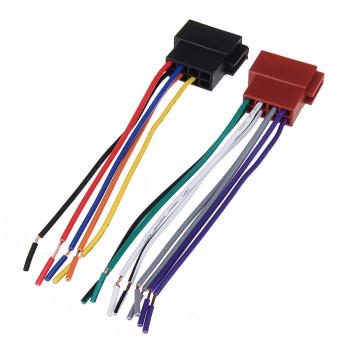 Universal Car Stereo Female ISO Radio Plug Adapter Wiring Cable Stereo Harness