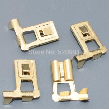 shhworldsea 20pcs 7.8mm male female right bend  7.8mm Female Crimp Spade Terminal Connection 7.8 mm Terminals Adaptor Connector