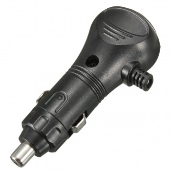 New 12V Male Car Cigarette Lighter Socket Plug Charger Connector LED On Off Switch Black