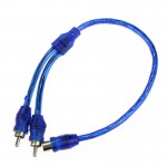 1Pc Car Auto Home Audio Stereos 1RCA Female To 2RCA Male Splitter Cable Wire 30M Audio Cable for Car Free Shipping