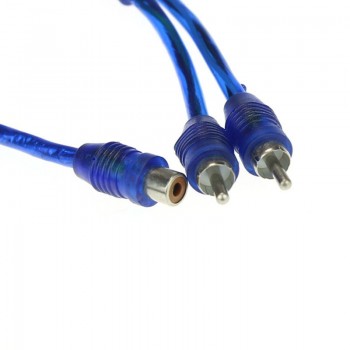 1Pc Car Auto Home Audio Stereos 1RCA Female To 2RCA Male Splitter Cable Wire 30M Audio Cable for Car Free Shipping