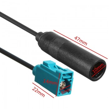NEW Car Radio Aerial  Antenna Adaptor Connector Cable Head Fakra To Female Din For VW