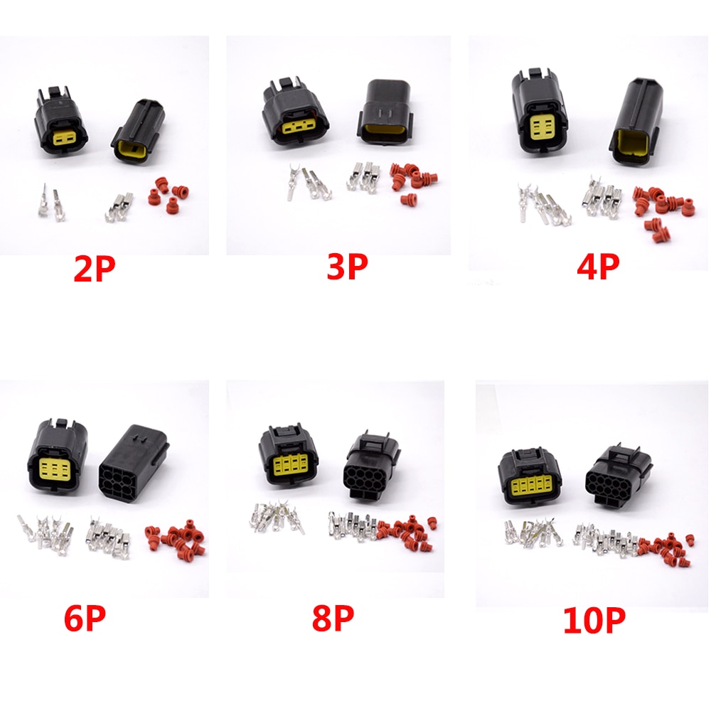 1SET 2/3/4/6/8/10 Pins Way Waterproof Wire Connector Plug Car Auto Sealed Electrical Set Car Truck connectors