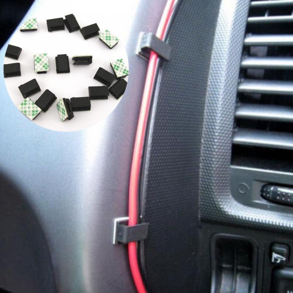 40Pcs Plastic Car SUV GPS Data Cable Light Cord Decorative Cord Fixed Clips Car Accessories