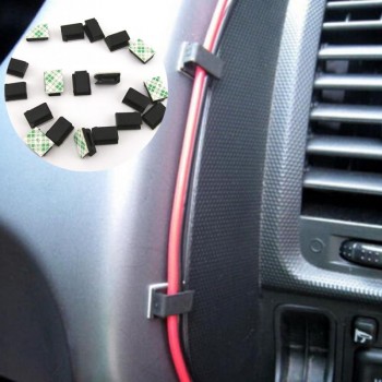 40Pcs Plastic Car SUV GPS Data Cable Light Cord Decorative Cord Fixed Clips Car Accessories