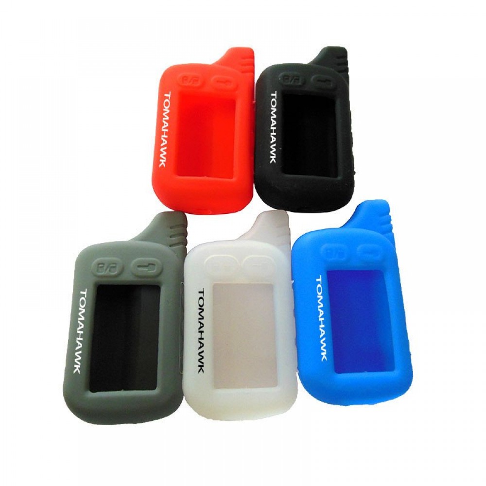Russian version TZ9010 Silicone case for Tomahawk TZ9010 TZ9030 TZ9020 TZ7010 Lcd Two way car remote