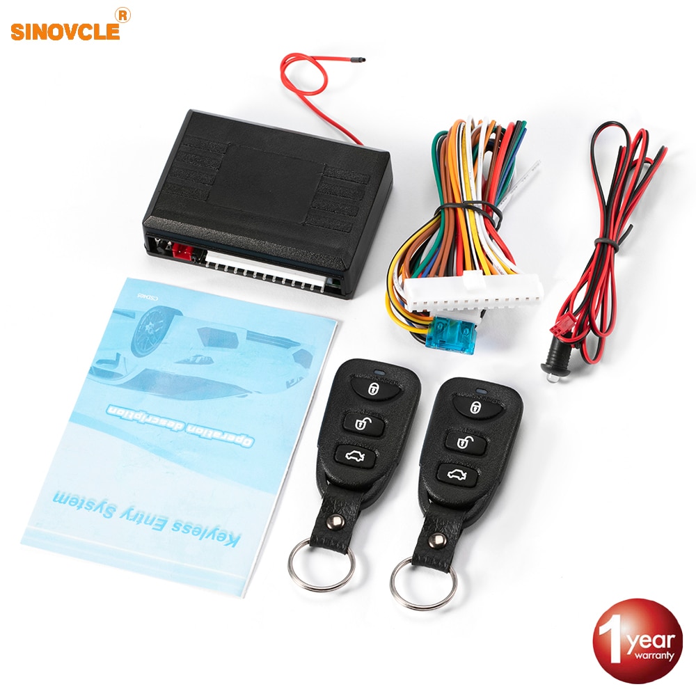 Viecar Car Remote Central Door Lock Keyless System Remote Control Car Alarm Systems Central Locking withAuto Remote Central Kit