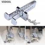VODOOL Auto Brake Clutch Pedal Lock Stainless Steel Anti-Theft Device Strong Security for Universal Cars Burglar Alarm Quality