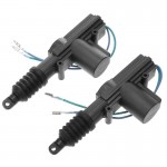 2Pcs Universal 12V Door Power Central Lock Kit With 2 Wire Actuator Auto Vehicles Central Locking System Car Motor Lock Black