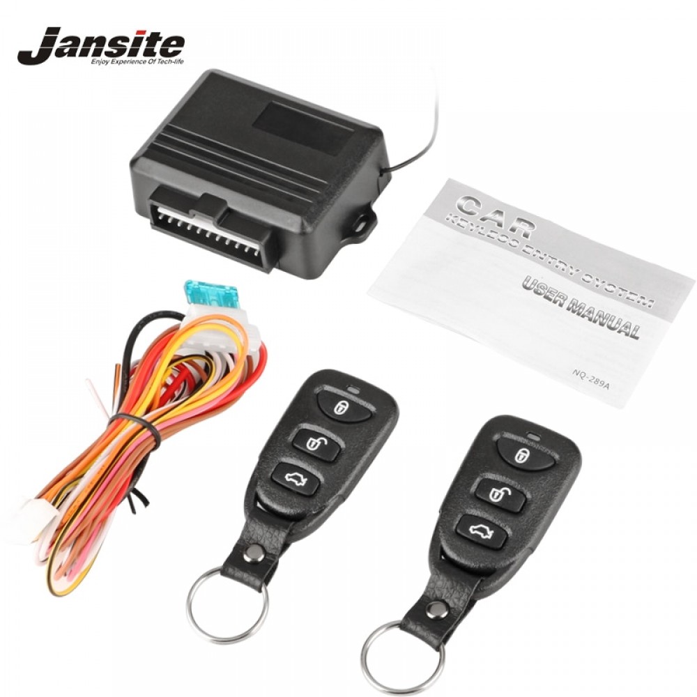Jansite Universal Car Anti-theft System Automatic Remote Control Central Door Lock Automatic Start System Keyless Entry System