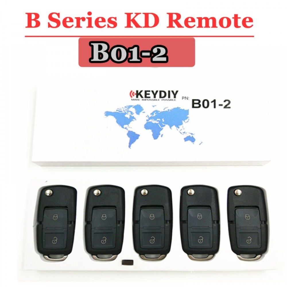 Free shipping( 5pcs/lot)  KD900 Remote Key B series remote control  B01 2 Button Style Remote For Keydiy  KD900(KD200) Machine