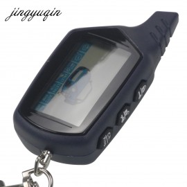 jingyuqin Russian Version for StarLine B9 Twage LCD Remote keychain Fob Car Remote 2-Way Vehicle Alarm System /Ch. Prog. +gift