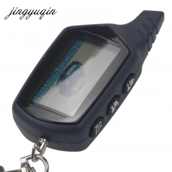 jingyuqin Russian Version for StarLine B9 Twage LCD Remote keychain Fob Car Remote 2-Way Vehicle Alarm System /Ch. Prog. +gift