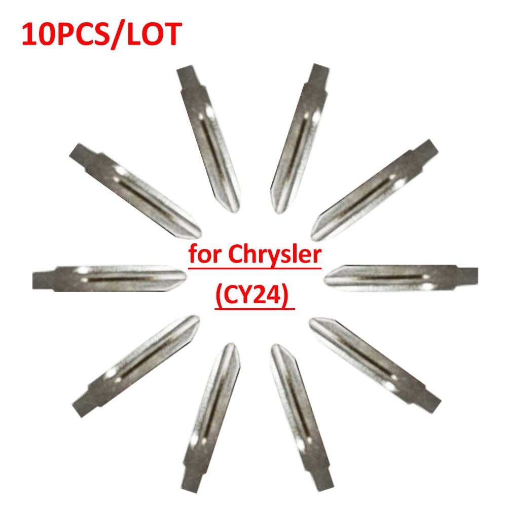 Free shipping (10 pcs/lot)Metal Blank Uncut Flip KD Remote Key Blade Type CY24