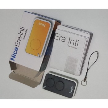NICE ERA INTI 2 Button Remote (Black Color) Garage Door / Gate Remote 433.92MHz Rolling Code Remote Control Garage Gate Openers