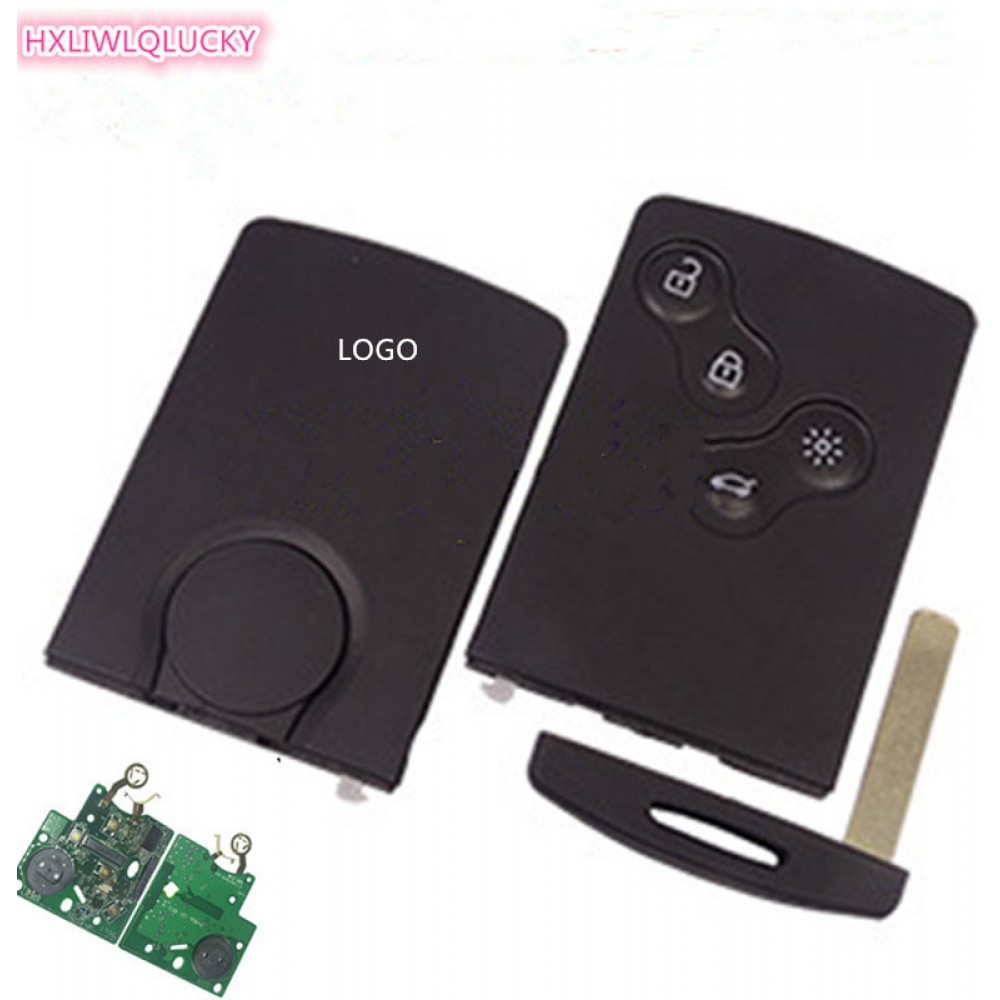 HXLIWLQLUCKY  4 button keyless Remote smart key 433mhz hitag AES 7953 chip for renault Clio 4 key after 2013 key free shipping