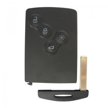 Free shipping (5pcs/LOT) 4 Button remote Card with pcf7941 chip 433MHZ for renault Megane III Laguna III Smart Card  before 2016