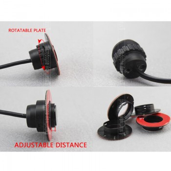 Car Parking Sensors  Parktronics 4 Black/silver/white 13mm Adjustable Flat Sensors Reverse Backup Radar Sound Buzzer Alarm 008