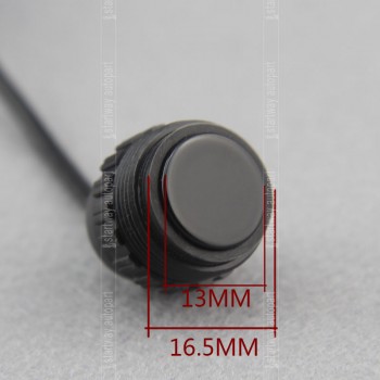 Car Parking Sensors  Parktronics 4 Black/silver/white 13mm Adjustable Flat Sensors Reverse Backup Radar Sound Buzzer Alarm 008