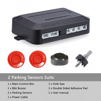 Car LED Parking Sensor Kit With 2\4 Sensors Display\Buzzer Voice Reverse Backup Radar Monitor Detector Security Alert System