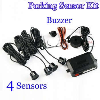 Viecar 4 Sensors LED Display/ LCD Display /Buzzer 22mm Car Parking Sensor Kit  Reverse Backup Car Parking Radar Monitor
