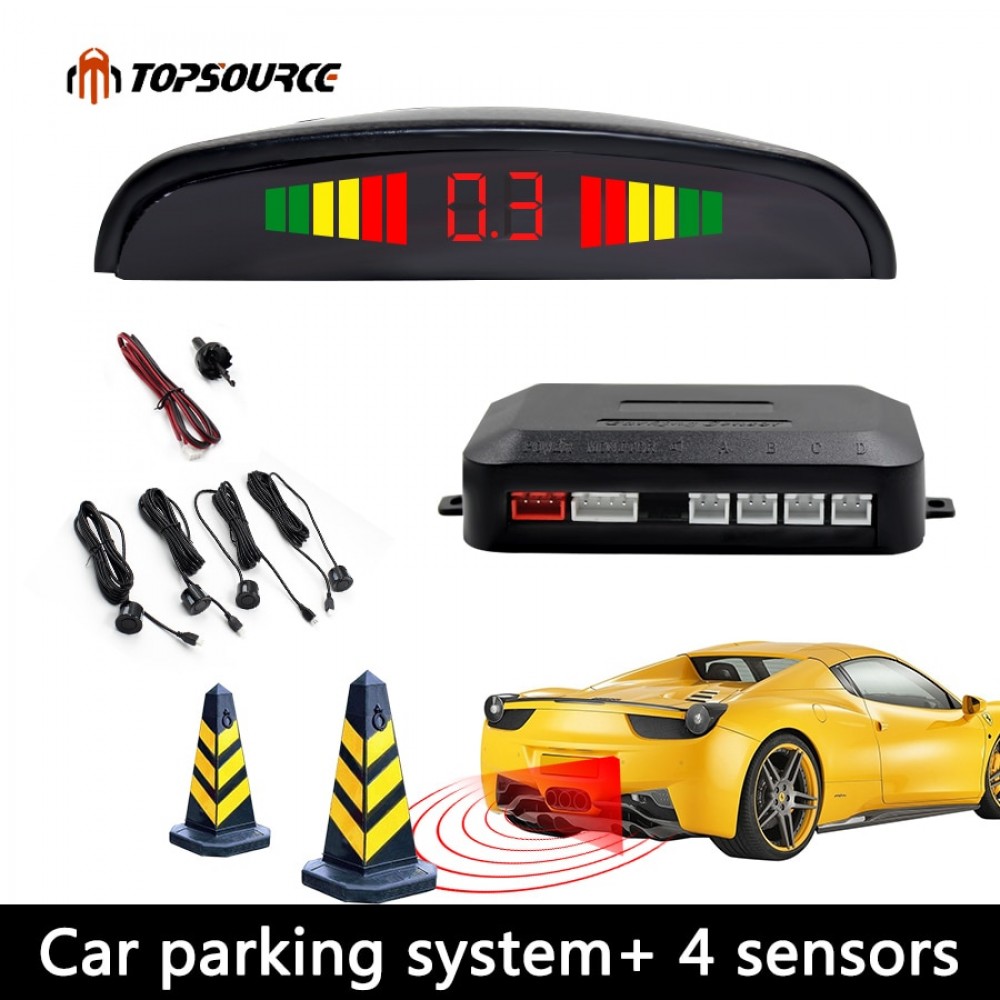 5 colors Sensor Kit Car Auto LED Display 4 Sensors For All Cars Reverse Assistance Backup Radar Monitor Parking System