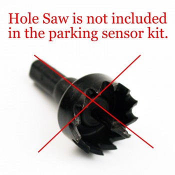 Car Parking Sensor Kit No Hole Saw Buzzer / LED / LCD Display Backup Radar Monitor System 12V 8 Colors 4 Sensors 22mm