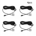 Onever 4 Pcs Car Parking Sensor Set Buzzer 19mm Reverse Backup Sound Alert Indicator Probe System 12V Car Accessories
